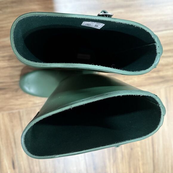 Hunter Forest Green Women's Original Tall Rain Boots Size 8 - Picture 8 of 8